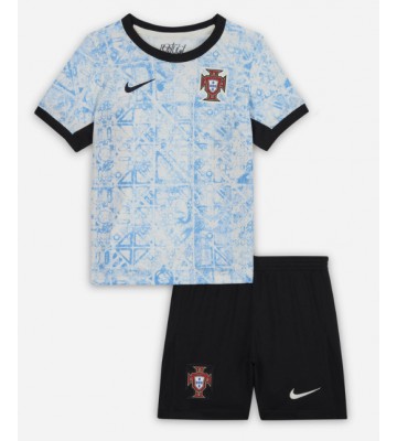 Portugal Replica Away Stadium Kit for Kids Euro 2024 Short Sleeve (+ pants)